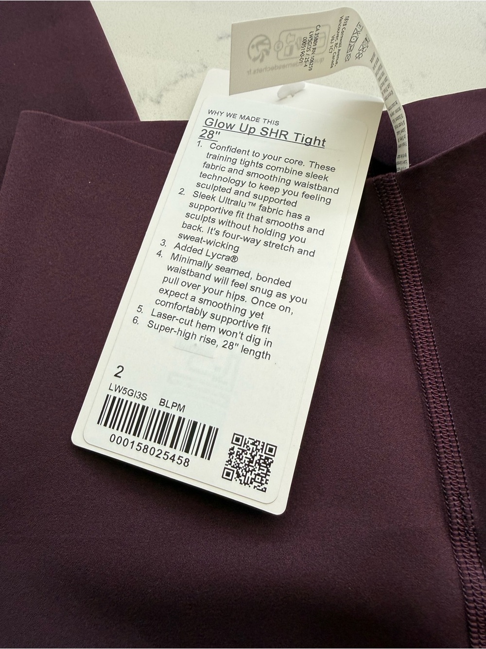 lululemon athletica Deep Plum High-Rise Leggings - Picture 2 of 3